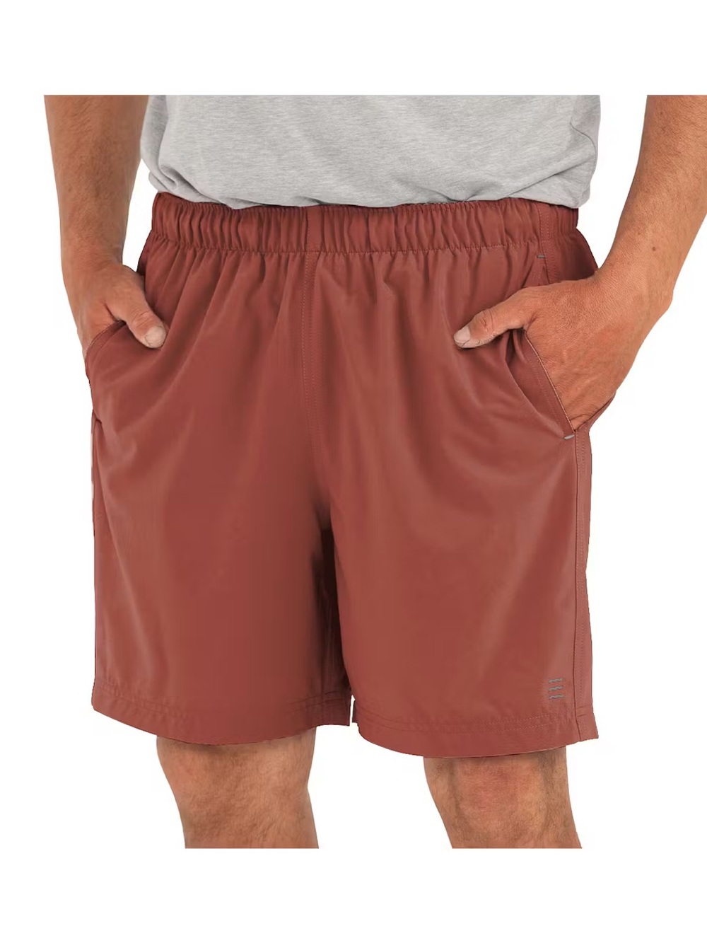 Free Fly Men's Breeze Hybrid Short 6" - Adobe Red - Size 3XL